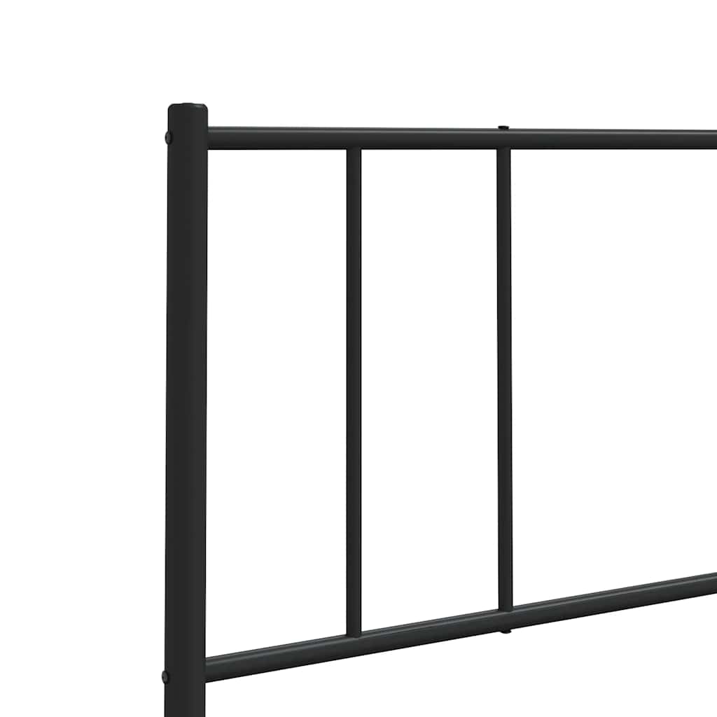 Metalno zamjensko uzglavlje crno 150 cm