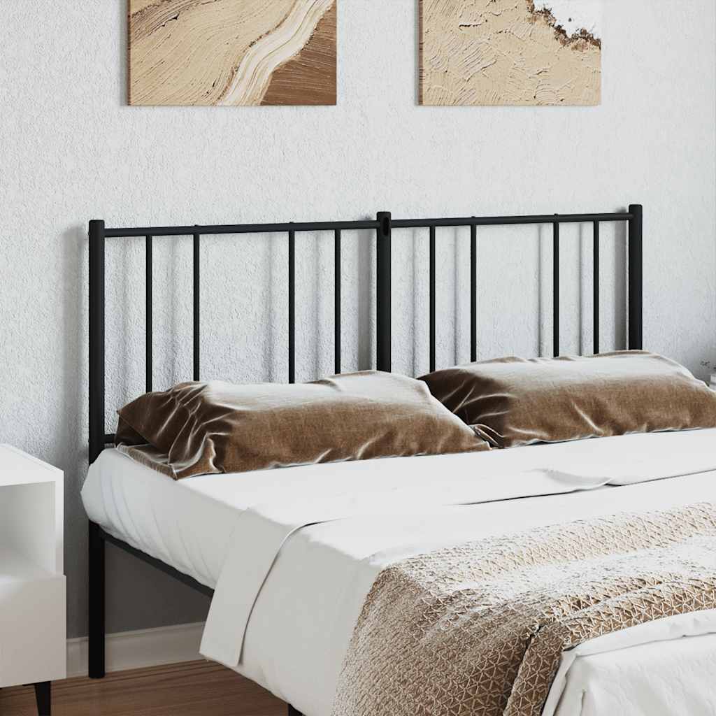 Metalno zamjensko uzglavlje crno 160 cm