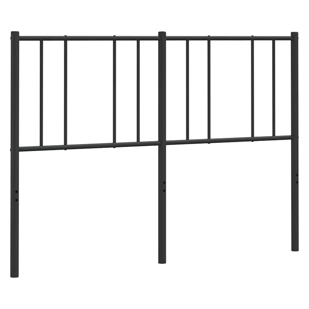 Metalno zamjensko uzglavlje crno 160 cm