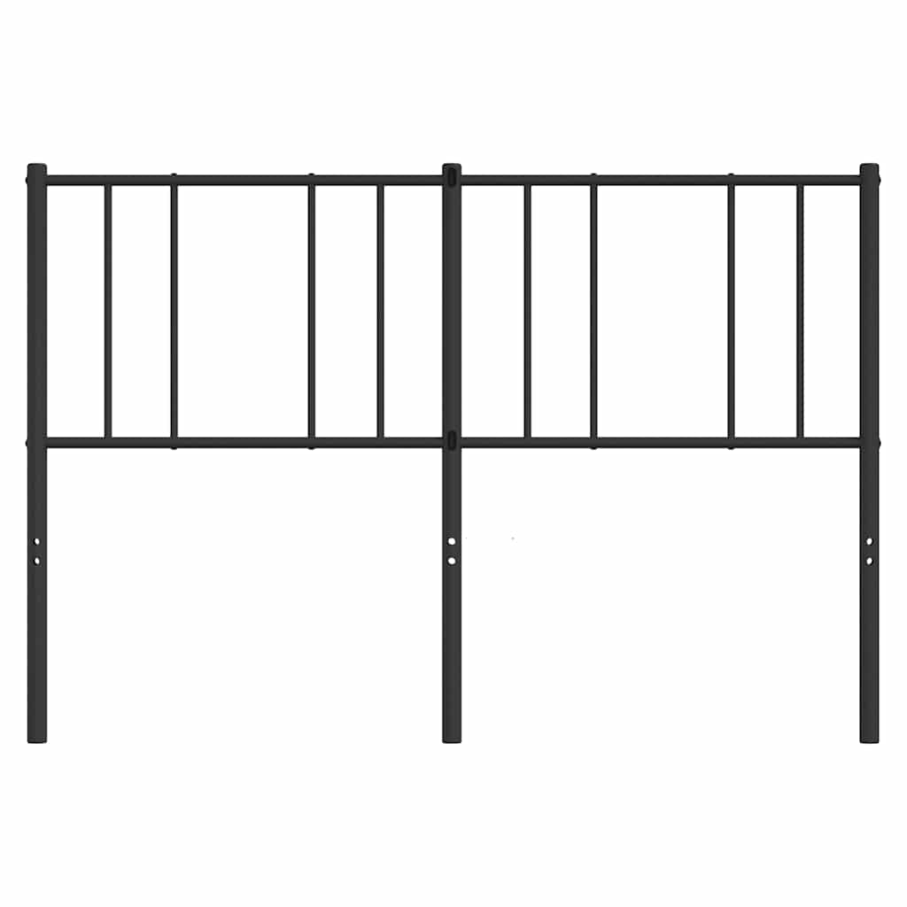 Metalno zamjensko uzglavlje crno 160 cm