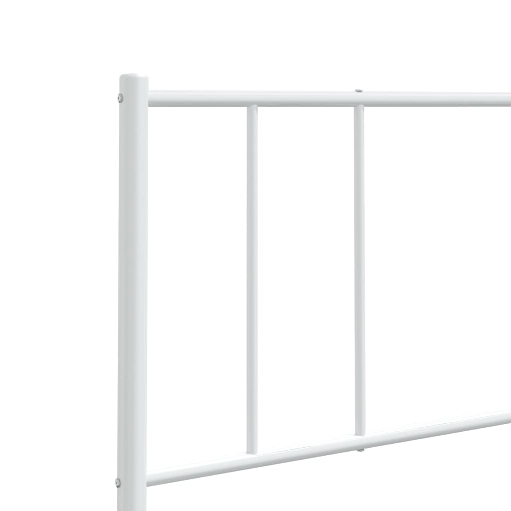 Metalno zamjensko uzglavlje bijelo 160 cm