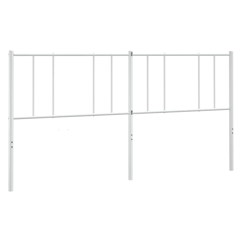 Metalno zamjensko uzglavlje bijelo 180 cm