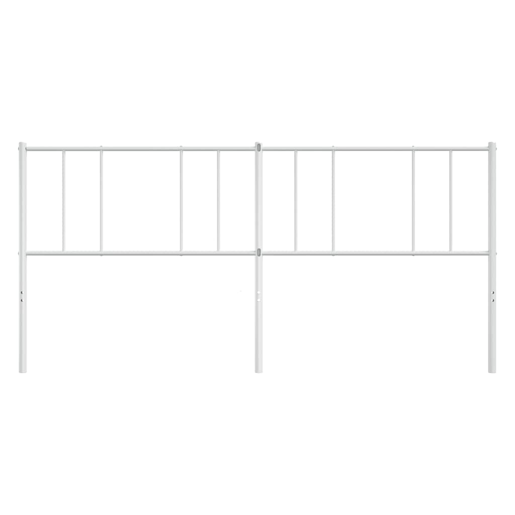Metalno zamjensko uzglavlje bijelo 180 cm