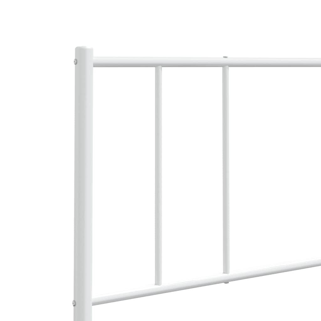 Metalno zamjensko uzglavlje bijelo 180 cm