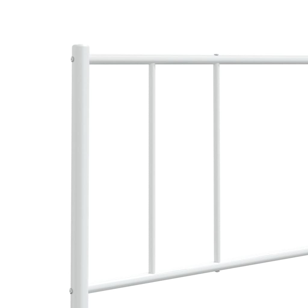 Metalno zamjensko uzglavlje bijelo 193 cm