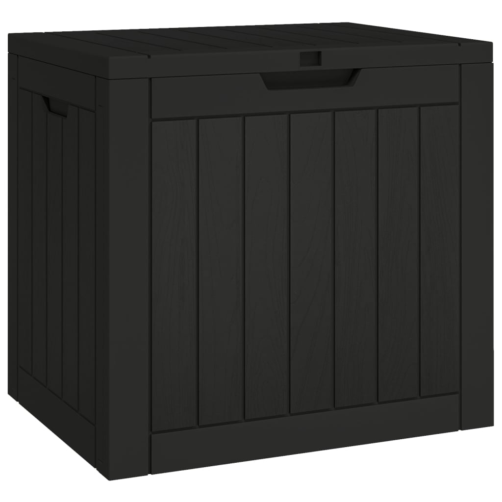 Vrtna kutija za pohranu crna 55,5 x 43 x 53 cm polipropilen