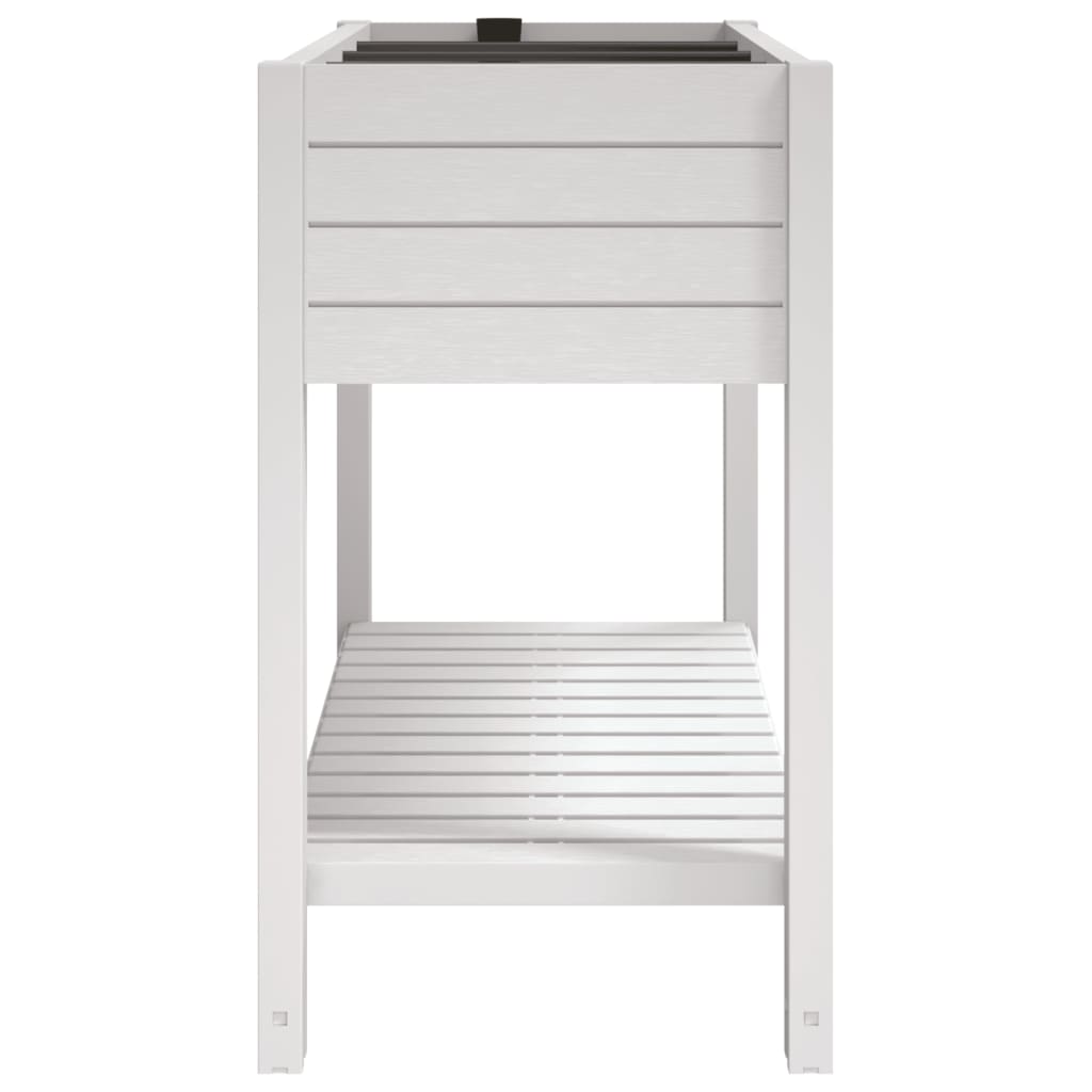 Povišena vrtna gredica bijela 110 x 45 x 79 cm od polipropilena