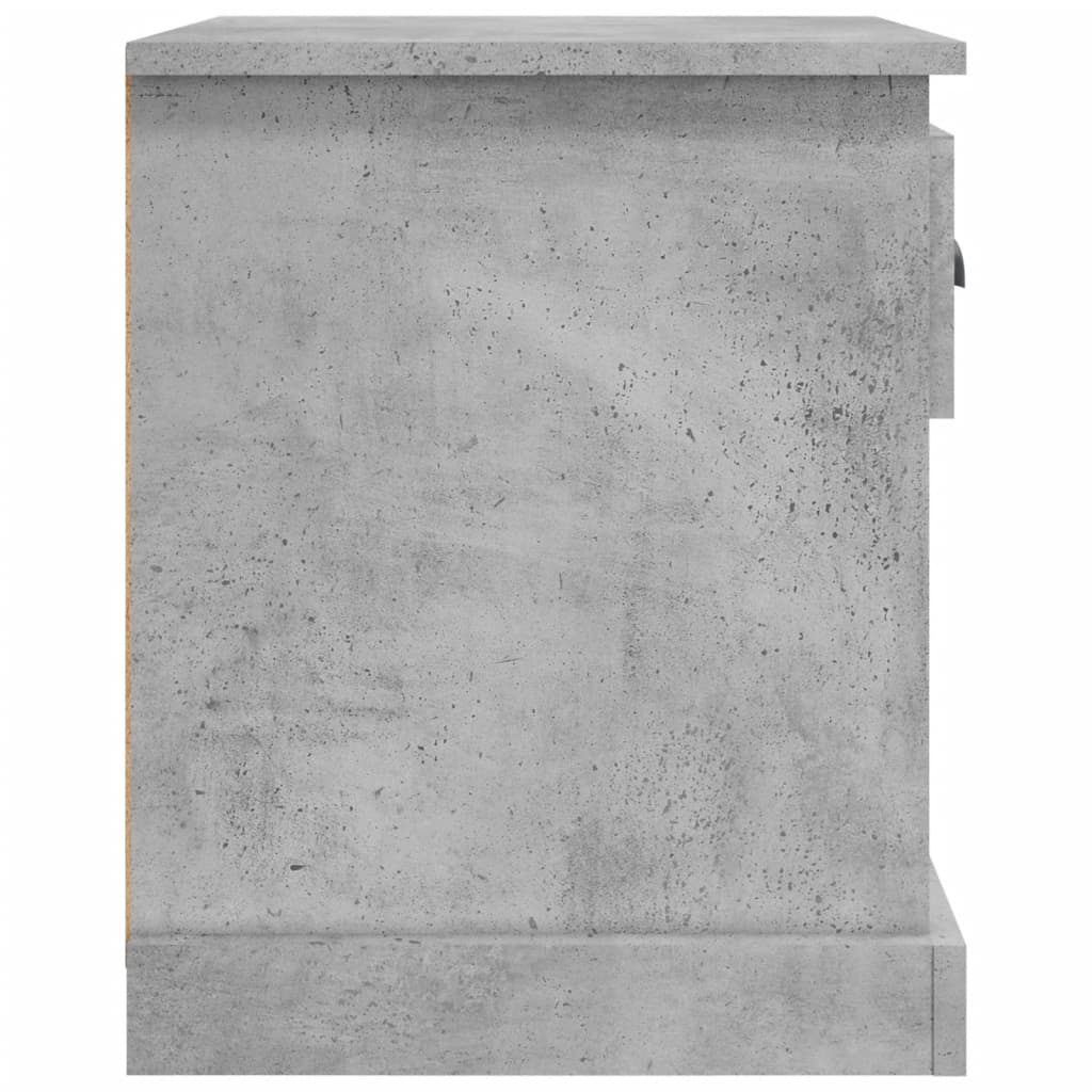 Noćni ormarići 2 kom boja betona 39x39x47,5cm konstruirano drvo