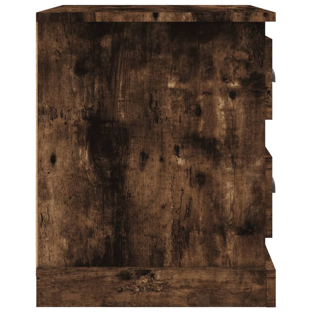Noćni ormarić boja hrasta 39 x 39 x 47,5 cm konstruirano drvo