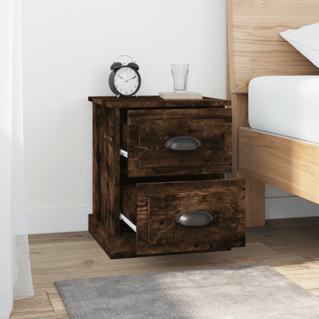 Noćni ormarići 2 kom boja hrasta 39x39x47,5cm konstruirano drvo