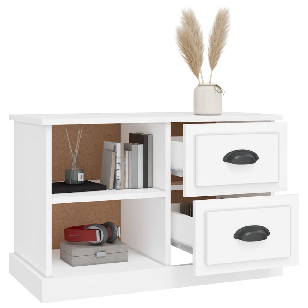 TV ormarić bijeli 73 x 35,5 x 47,5 cm od konstruiranog drva