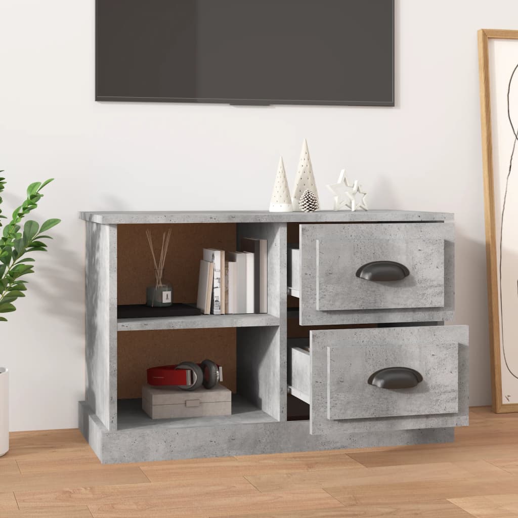 TV ormarić boja betona 73x35,5x47,5 cm konstruirano drvo