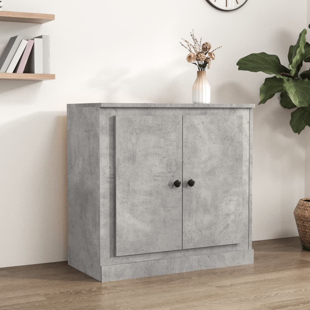 Komoda siva boja betona 70x35,5x67,5 cm od konstruiranog drva