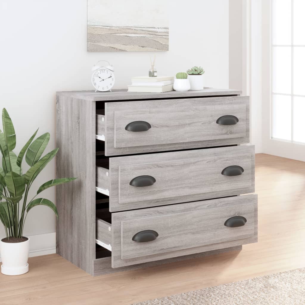 Komoda siva sonome 70x35,5x67,5 cm konstruirano drvo