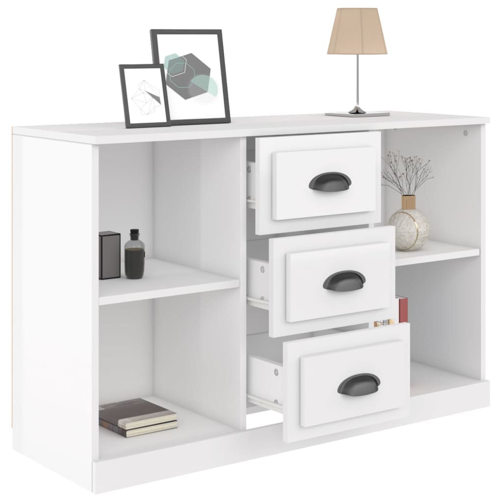Komoda sjajna bijela 104,5x35,5x67,5 cm od konstruiranog drva