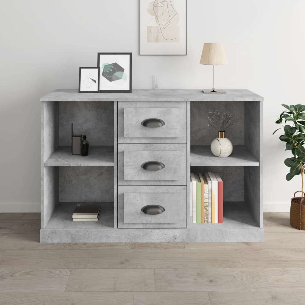 Komoda siva boja betona 104,5x35,5x67,5cm od konstruiranog drva
