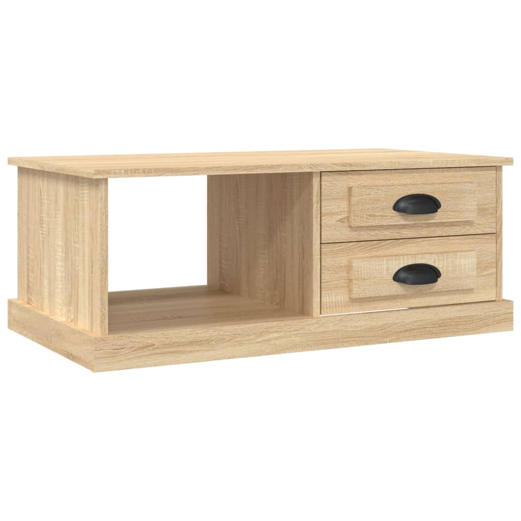 Stolić za kavu boja hrasta 90 x 50 x 35 cm konstruirano drvo