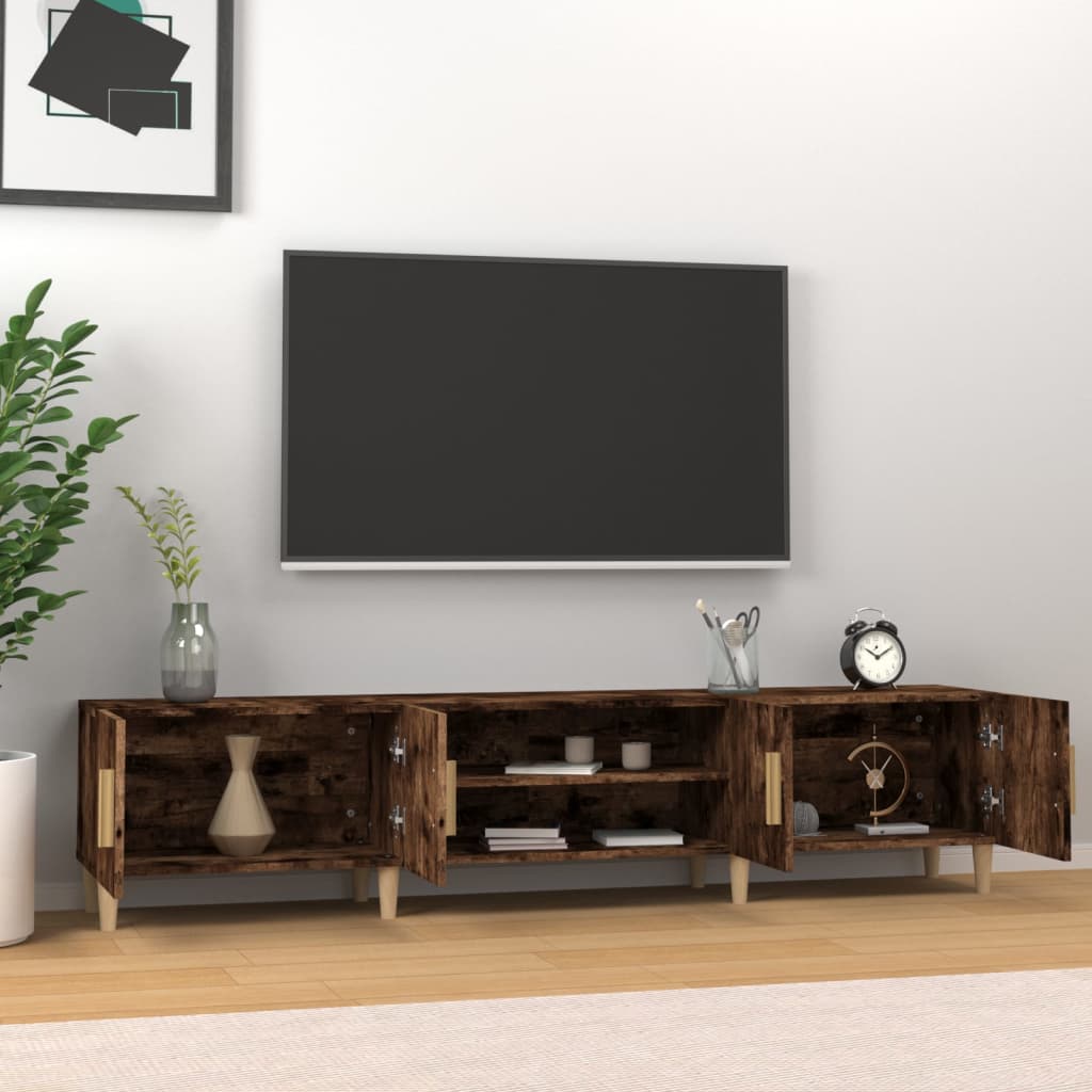 TV ormarić boja dimljenog hrasta 180x31,5x40 konstruirano drvo