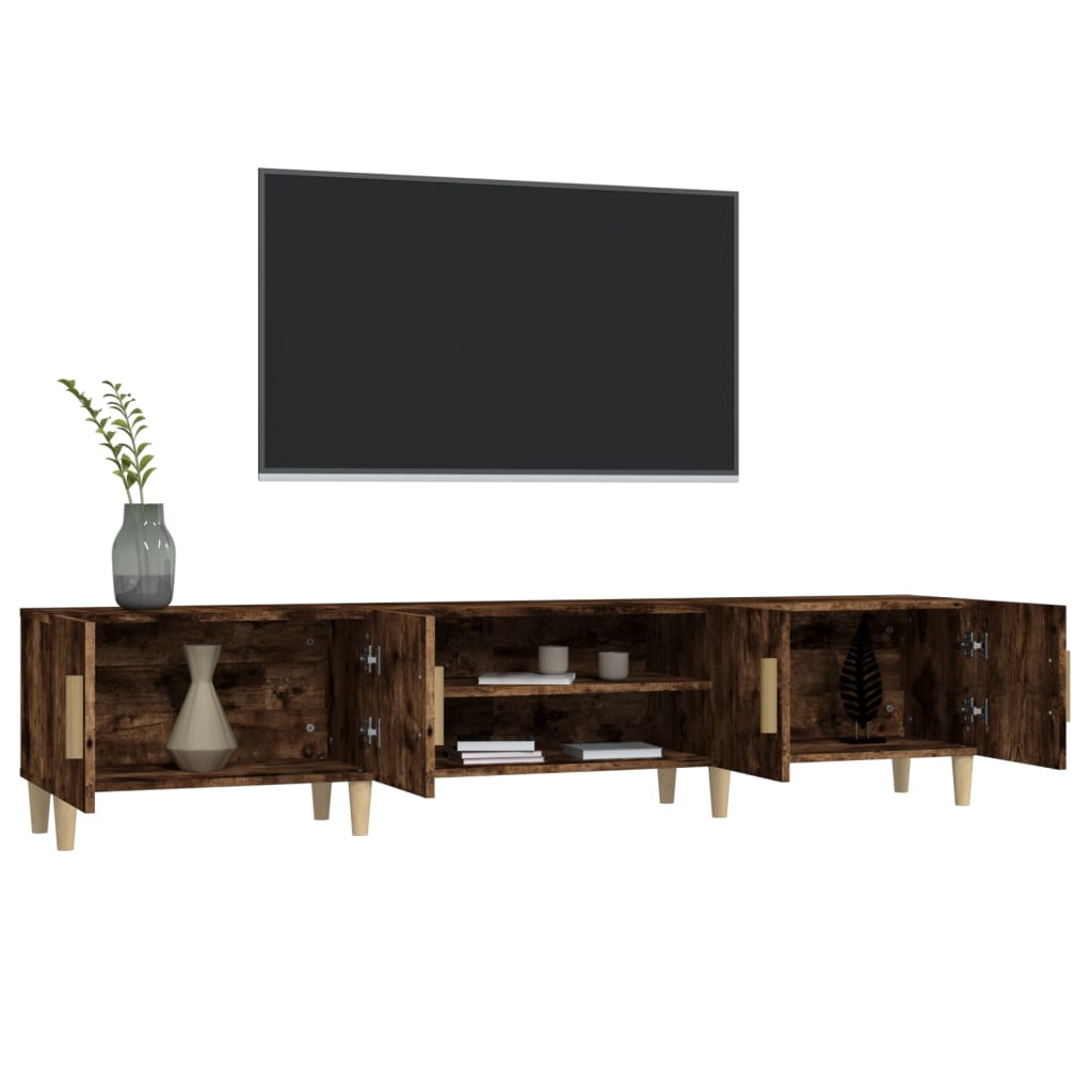TV ormarić boja dimljenog hrasta 180x31,5x40 konstruirano drvo