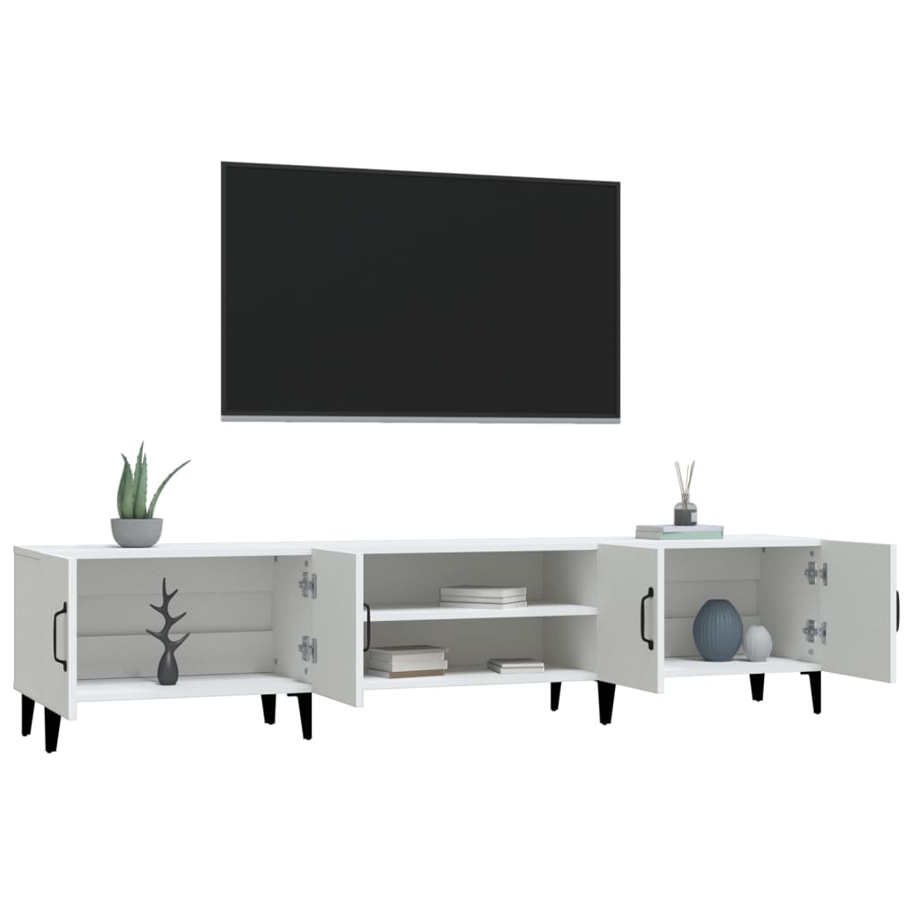 TV ormarić bijeli 180x31,5x40 cm inženjerski drvo