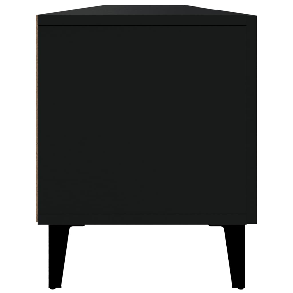 TV ormarić crni 180x31,5x40 cm od konstruiranog drva