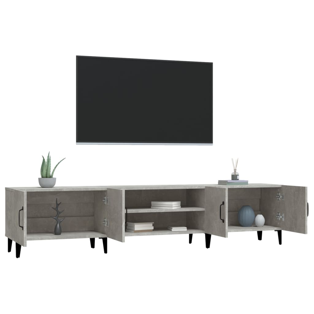 TV ormarić boja betona 180x31,5x40 cm od konstruiranog drva