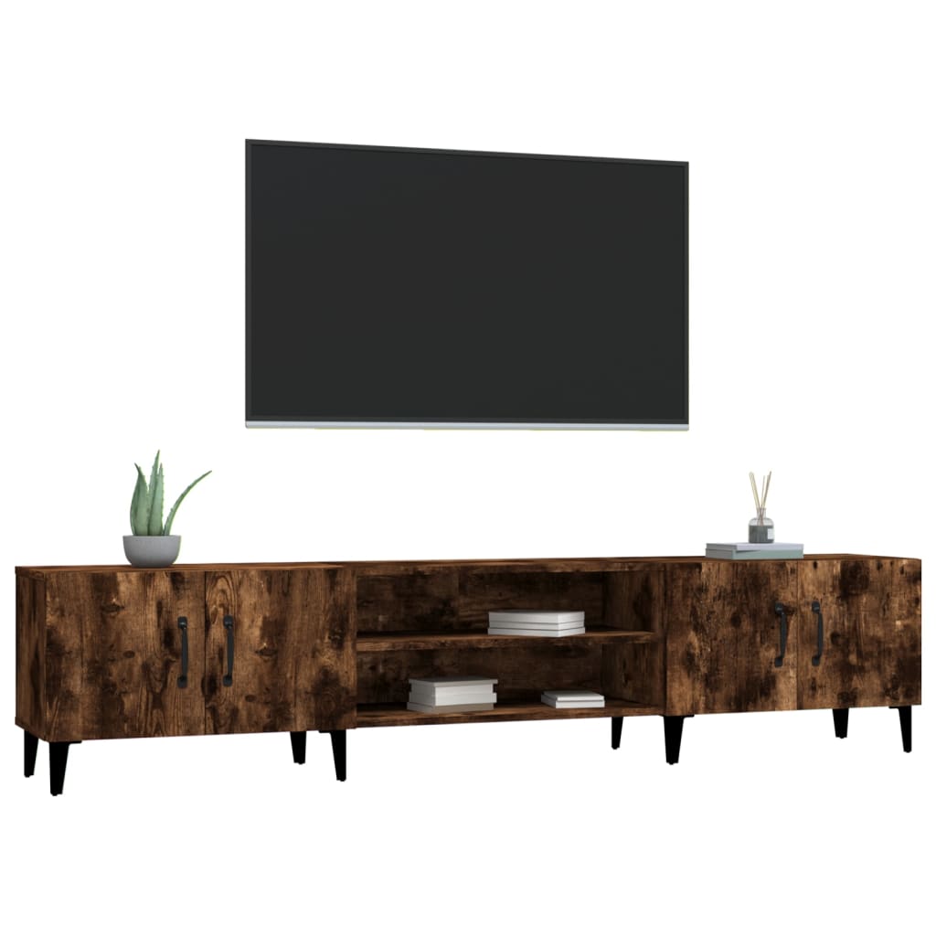 TV ormarić boja dimljenog hrasta 180x31,5x40 konstruirano drvo