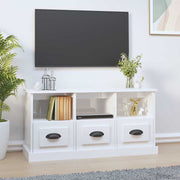 TV ormarić sjajni bijeli 100x35x50 cm od konstruiranog drva