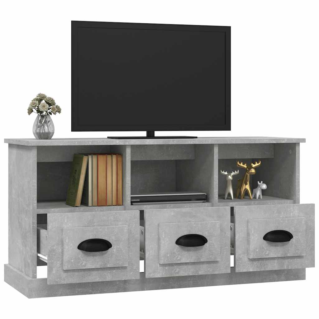 TV ormarić boja betona 100x35x50 cm od konstruiranog drva