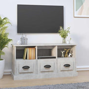 TV ormarić boja betona 100x35x50 cm od konstruiranog drva