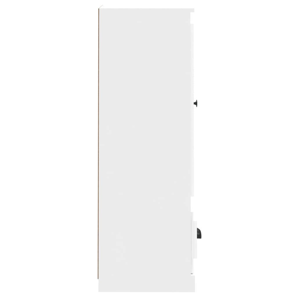 Visoka komoda bijela 36 x 35,5 x 103,5 cm od konstruiranog drva