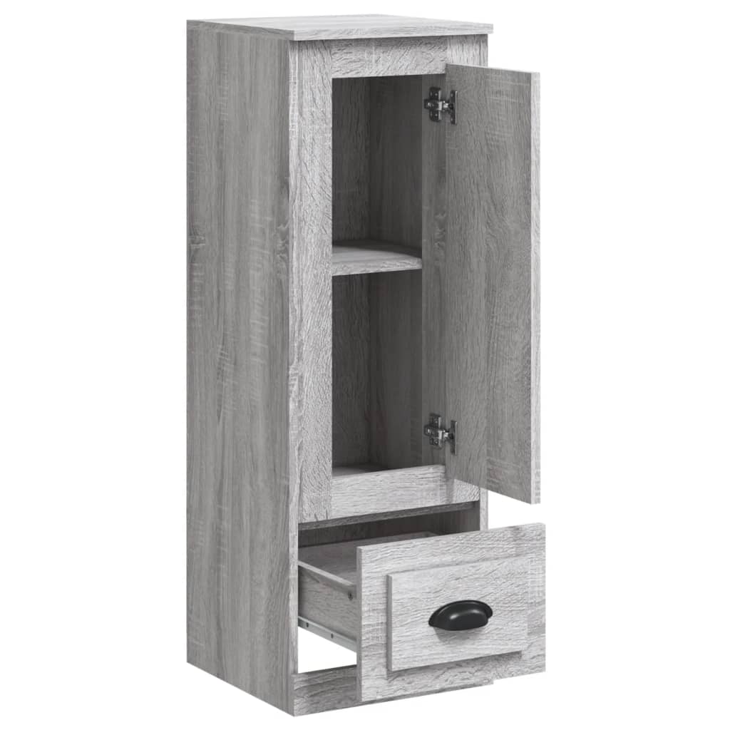 Visoka komoda siva sonome 36x35,5x103,5 cm konstruiranog drva
