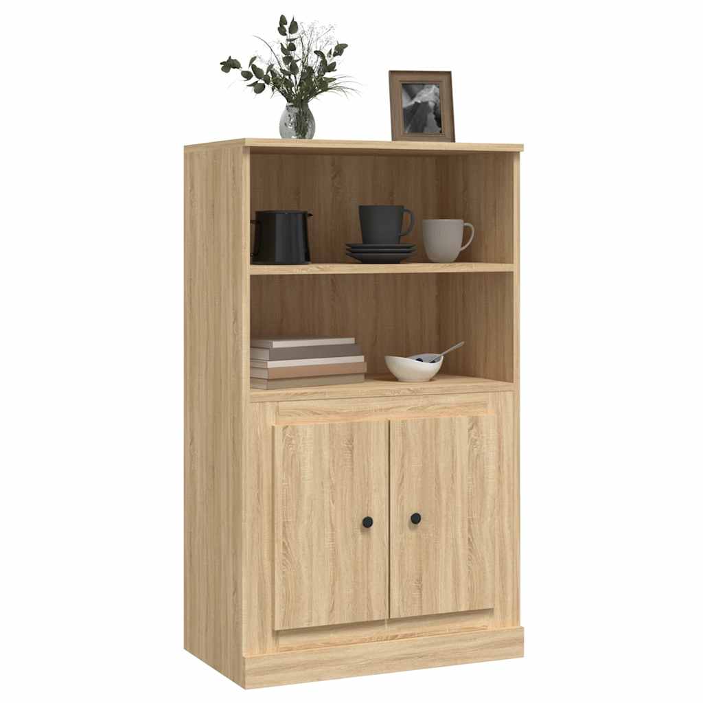 Visoka komoda hrasta sonome 60x35,5x103,5 cm konstruiranog drva