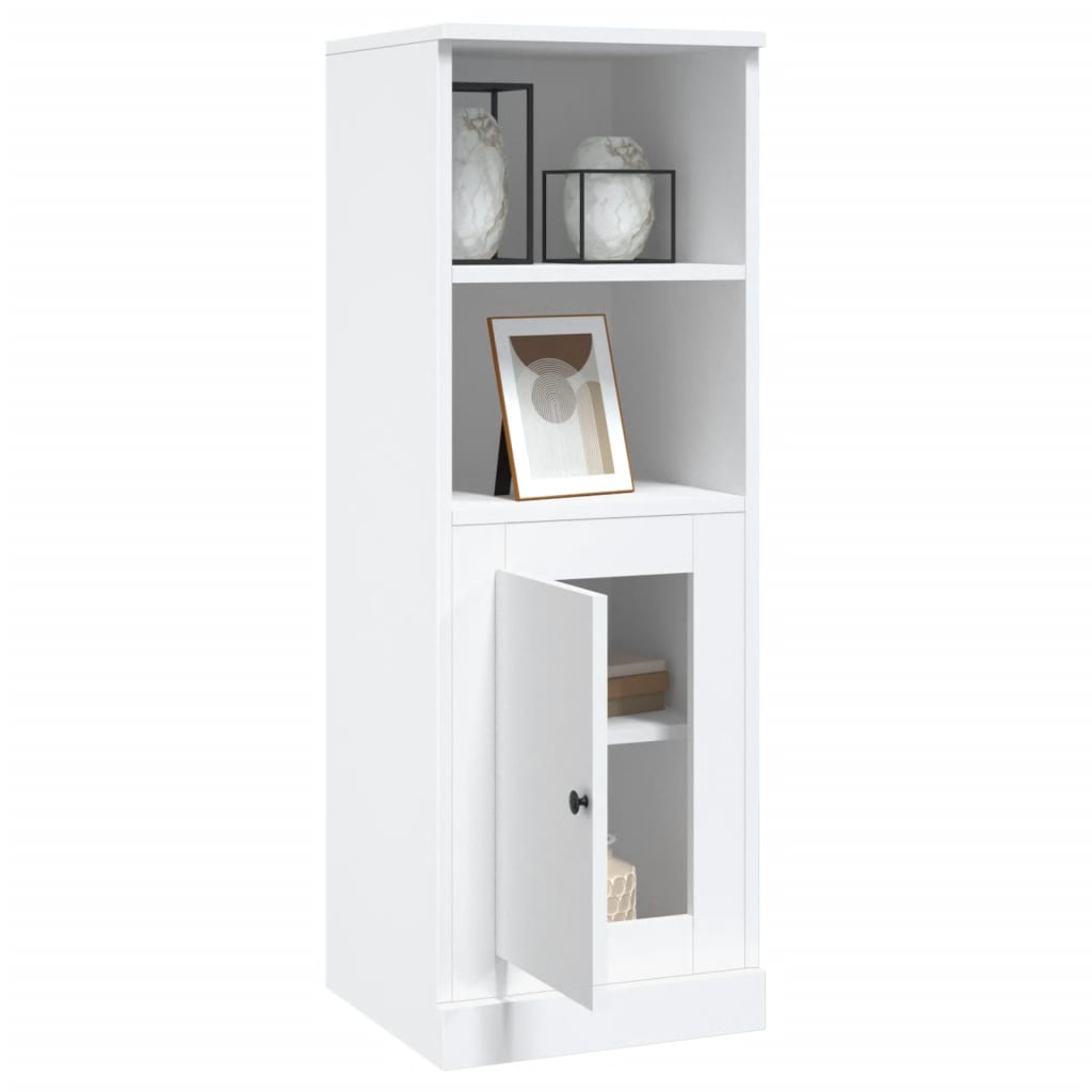Visoka komoda bijela 36 x 35,5 x 103,5 cm od konstruiranog drva