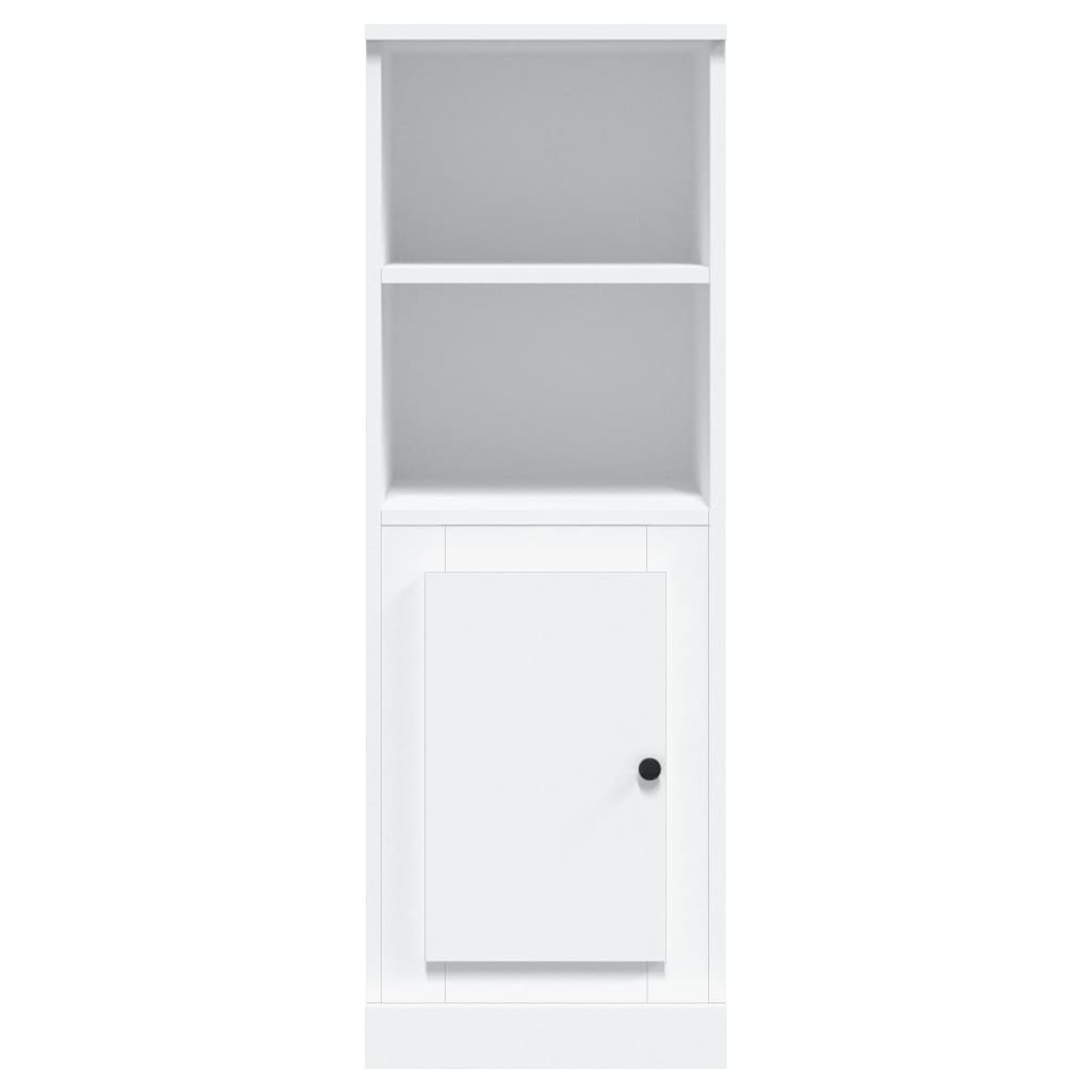 Visoka komoda bijela 36 x 35,5 x 103,5 cm od konstruiranog drva