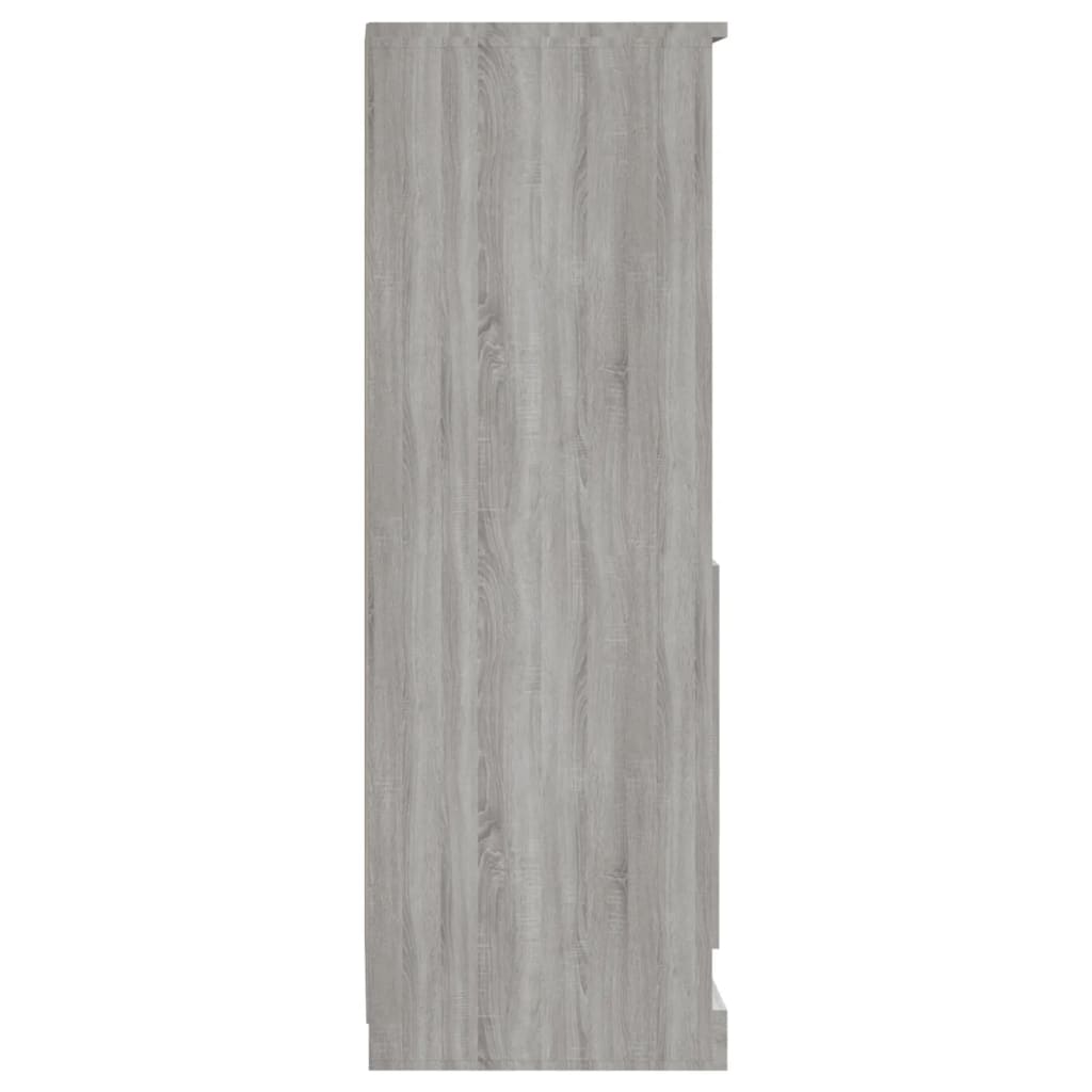 Visoka komoda siva sonome 36x35,5x103,5 cm konstruiranog drva