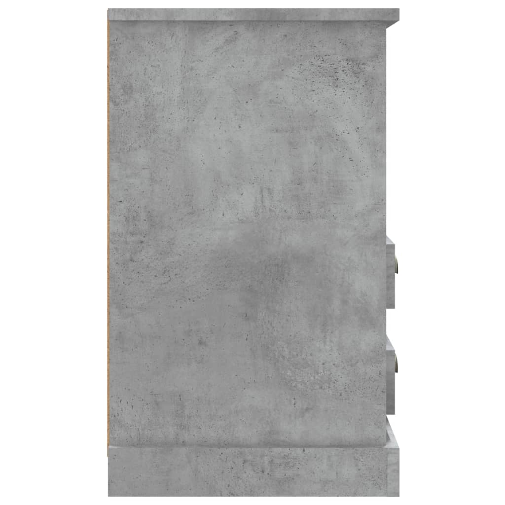 Noćni ormarić siva boja betona 43x36x60 cm