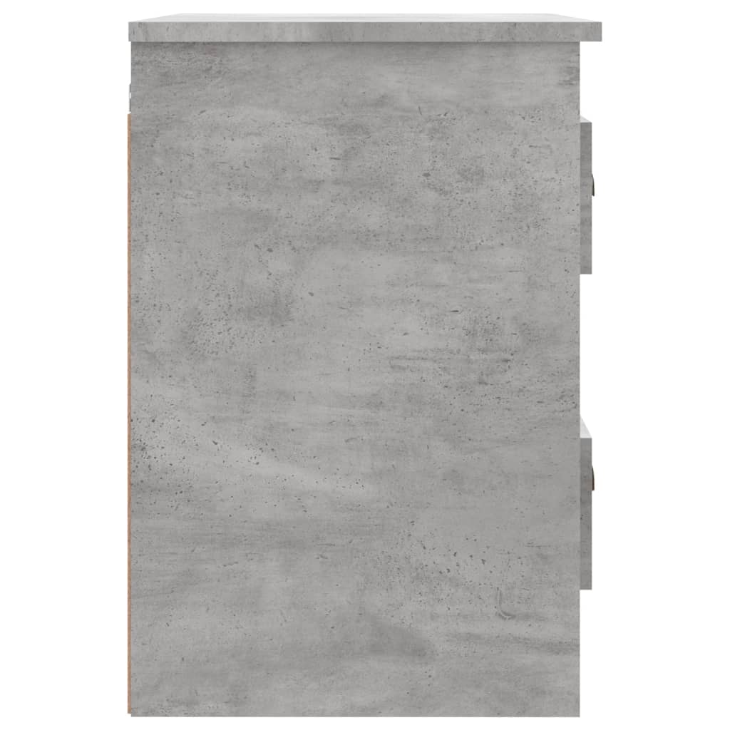 Zidni noćni ormarići 2 kom siva boja betona 41,5x36x53 cm