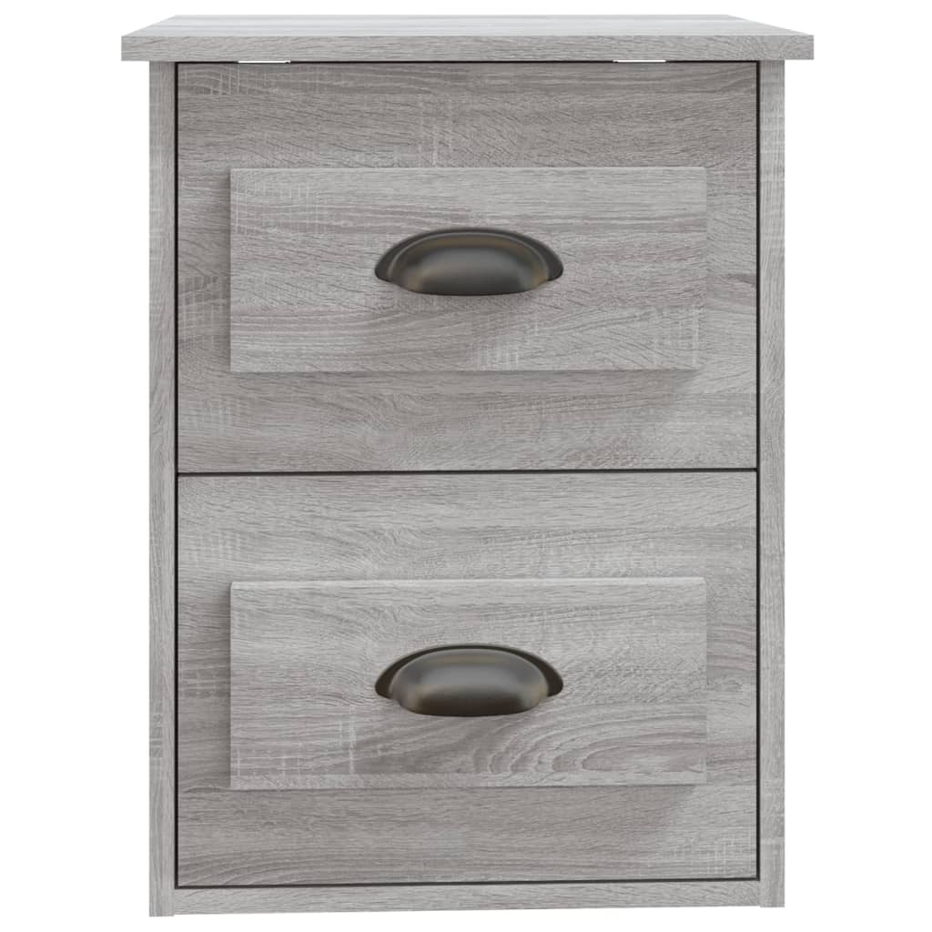Zidni noćni ormarići 2 kom Boja sivog hrasta sonome 41,5x36x53