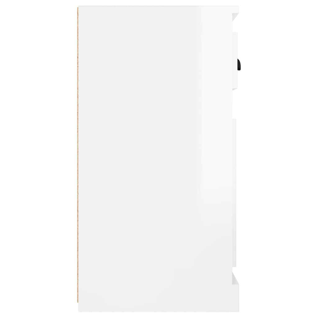 Komoda sjajna bijela 70x35,5x67,5 cm od konstruiranog drva