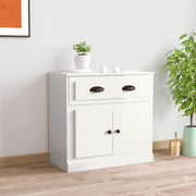 Komoda sjajna bijela 70x35,5x67,5 cm od konstruiranog drva