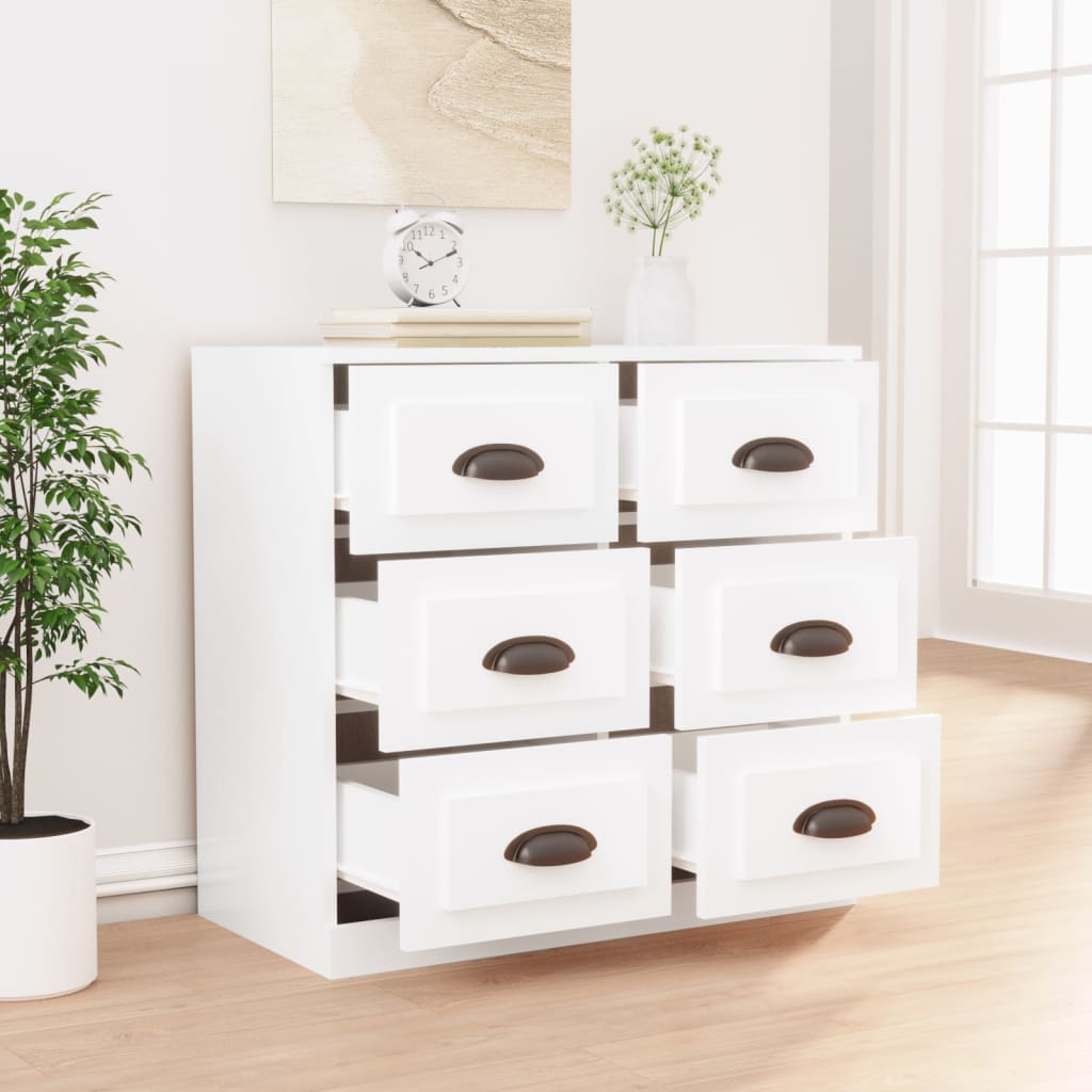 Komoda bijela 70 x 35,5 x 67,5 cm od konstruiranog drva