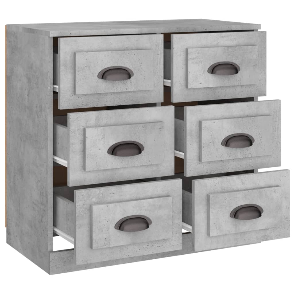 Komoda siva boja betona 70x35,5x67,5 cm od konstruiranog drva