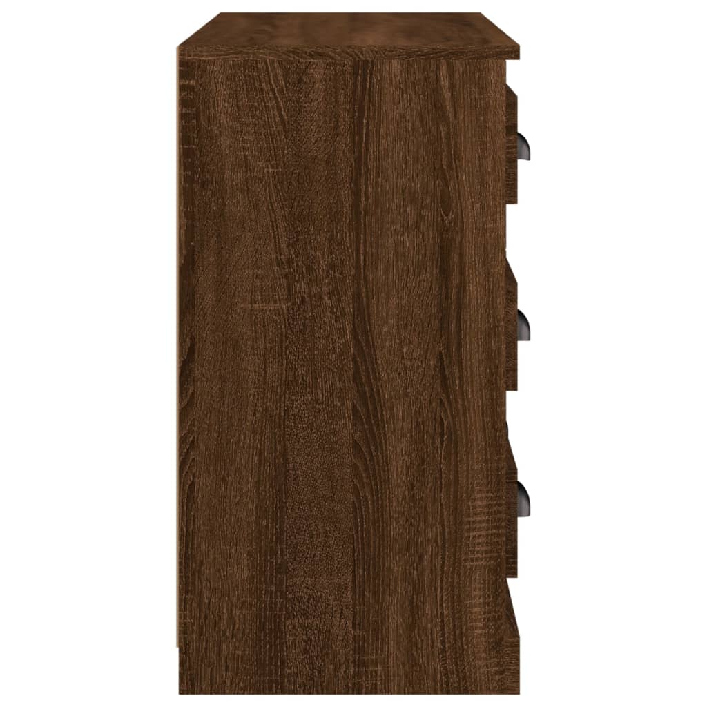 Komoda smeđi hrast 70x35,5x67,5 cm konstruirano drvo