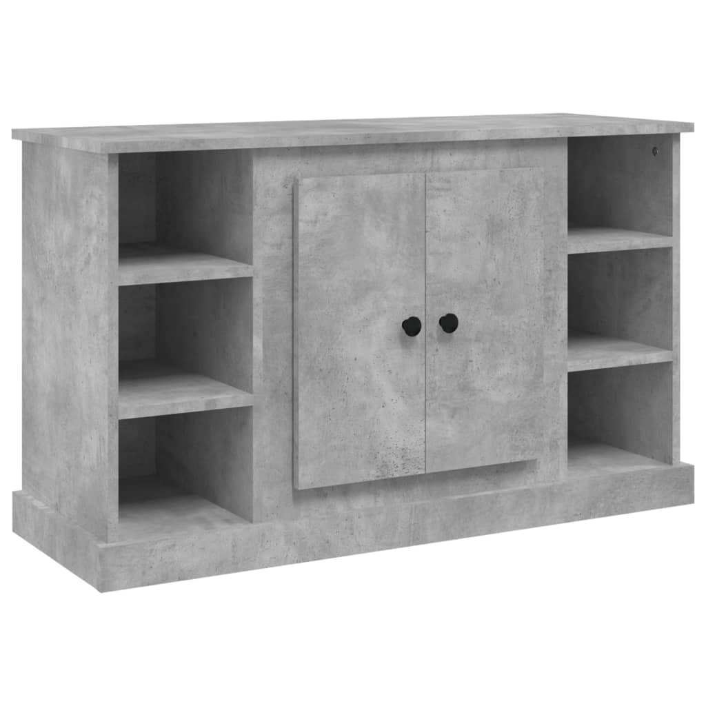 Komoda siva boja betona 100x35,5x60 cm od konstruiranog drva