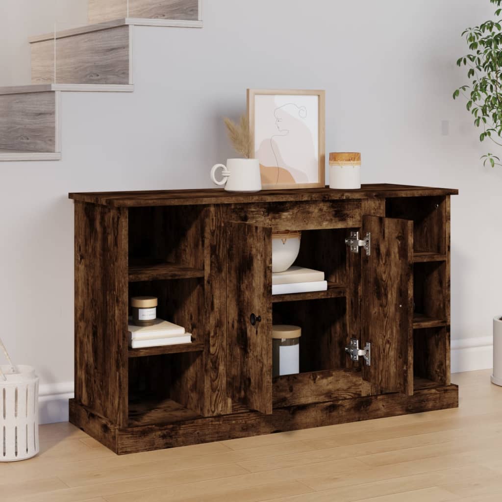 Komoda boja dimljenog hrasta 100x35,5x60 cm konstruirano drvo