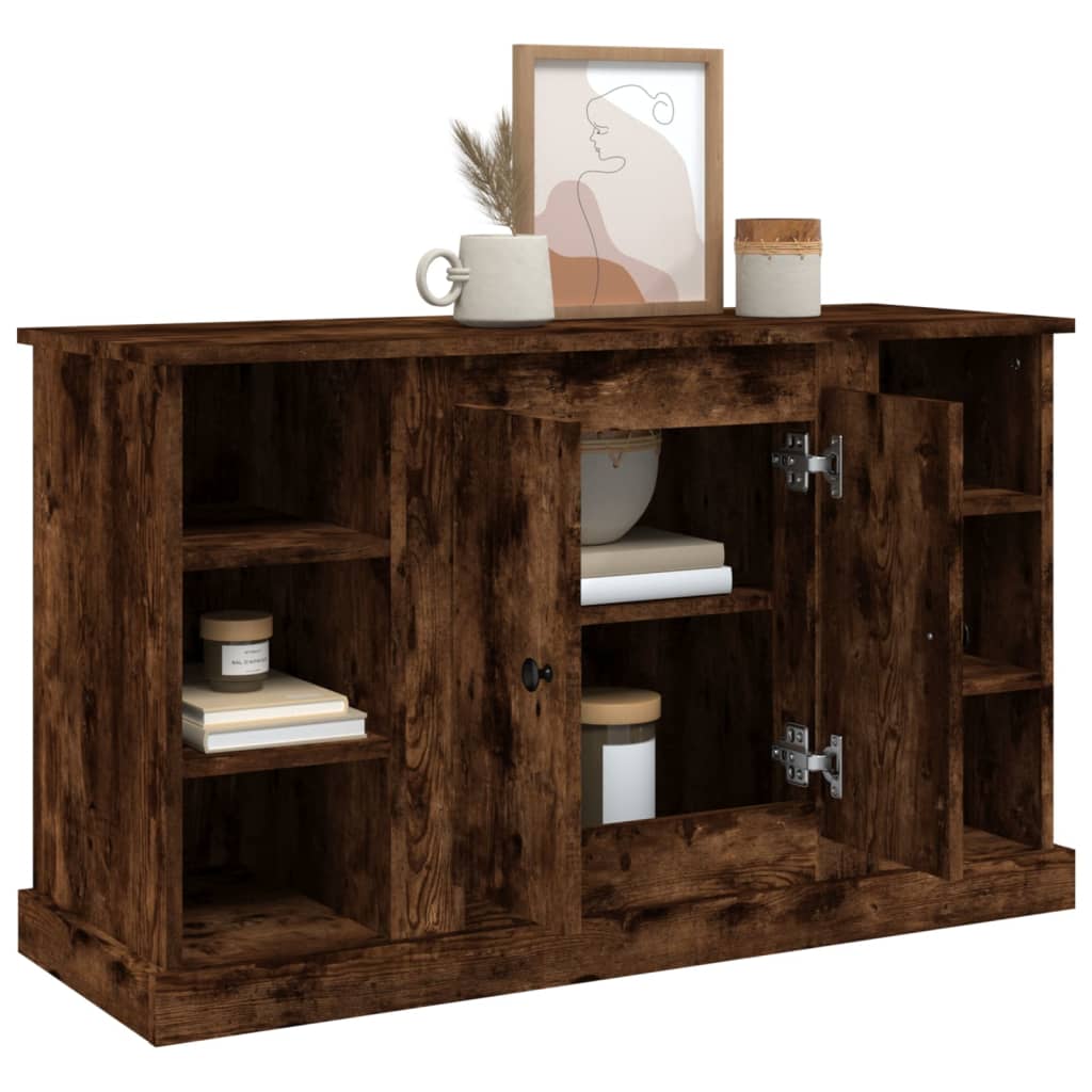 Komoda boja dimljenog hrasta 100x35,5x60 cm konstruirano drvo