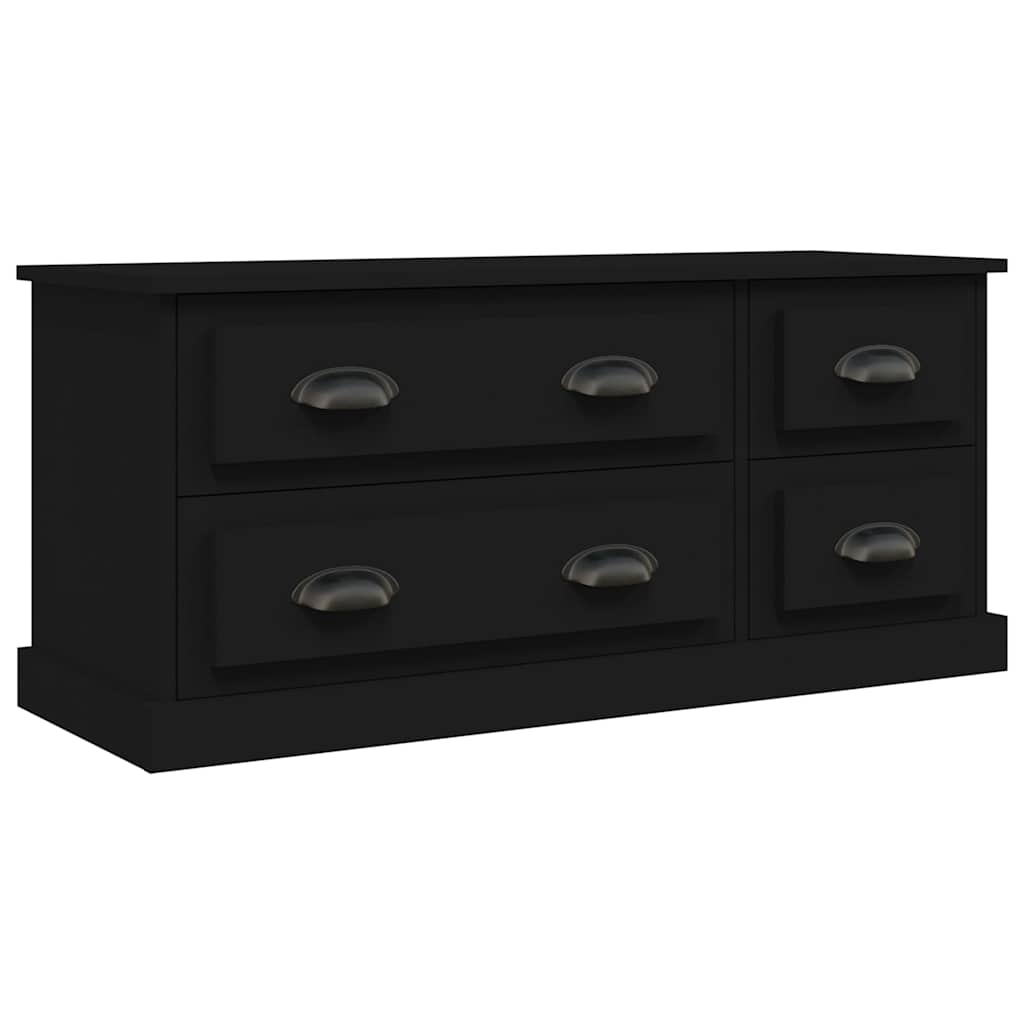TV ormarić crni 100x35,5x45 cm od konstruiranog drva