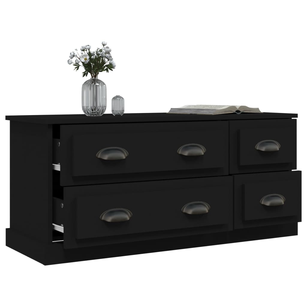 TV ormarić crni 100x35,5x45 cm od konstruiranog drva