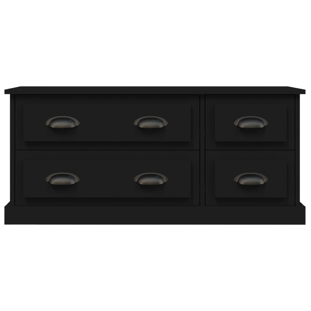 TV ormarić crni 100x35,5x45 cm od konstruiranog drva